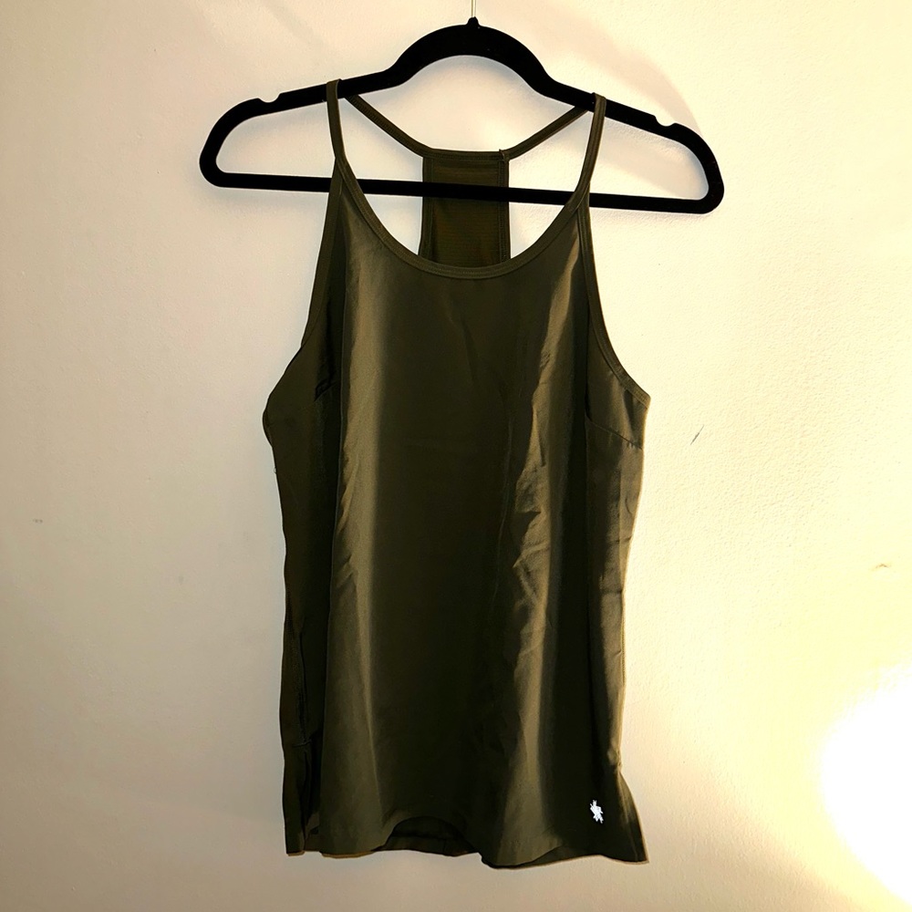 Army green racer back athletic tank - Women’s size medium